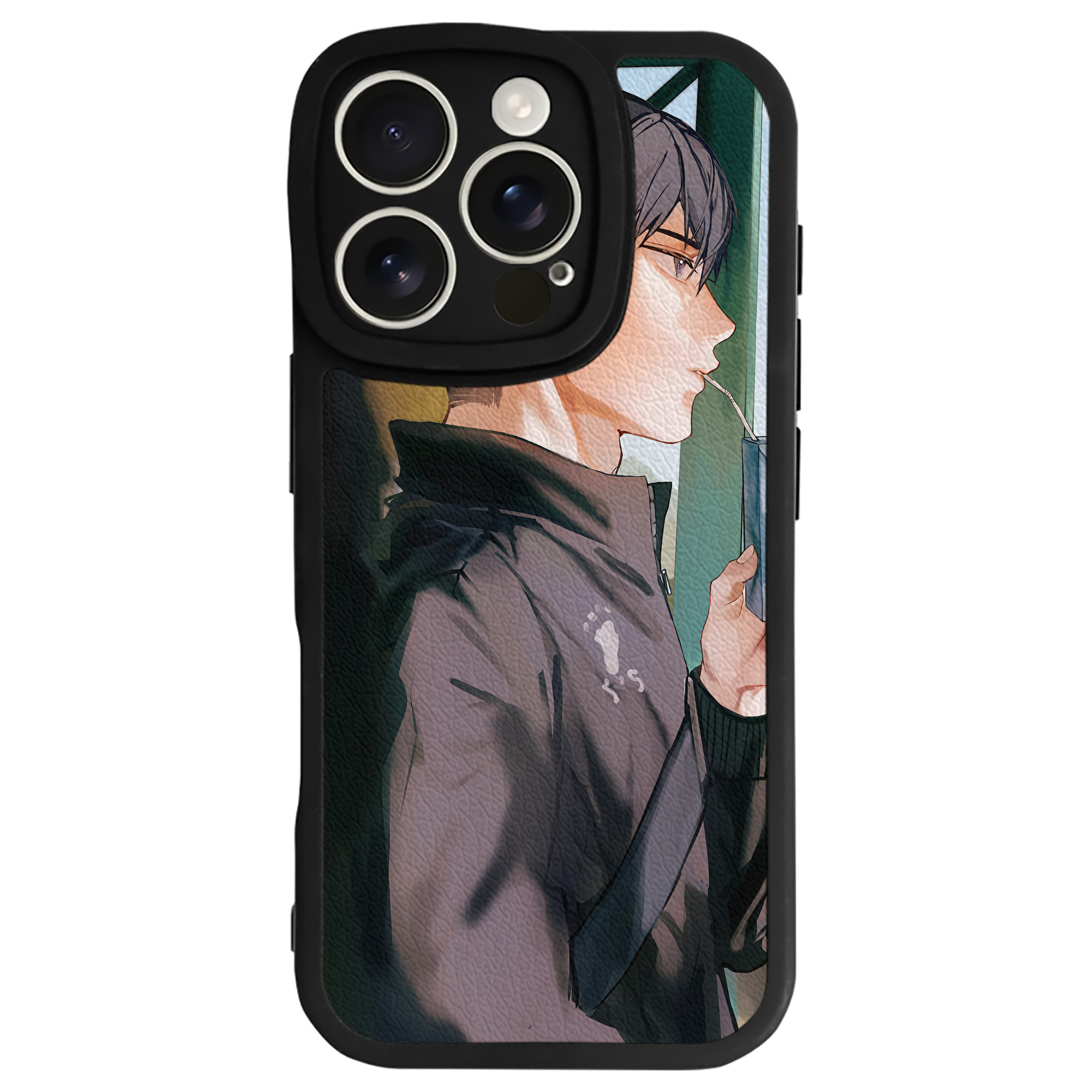 （画像用） ハイキュー!! Haikyu!! 【iPhone 16シリーズ対応】シリコンスマホケース（レザー調） 材質：シリコン